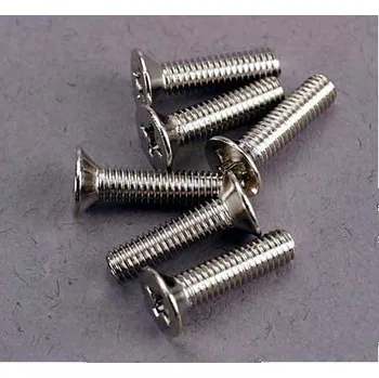 RC vybavení Traxxas šroub křížový M3x12mm zápustná hlava zink. (6)