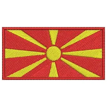 Nášivka Pelisport Nášivka Makedonská vlajka 6 x 3 cm