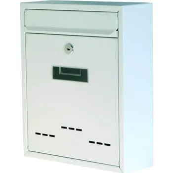 Poštovní schránka Poštovní schránka RADIM malá, bílá (vyrobena z pozinkovaného plechu a povrchově upravena vysoce odolnou barvou)