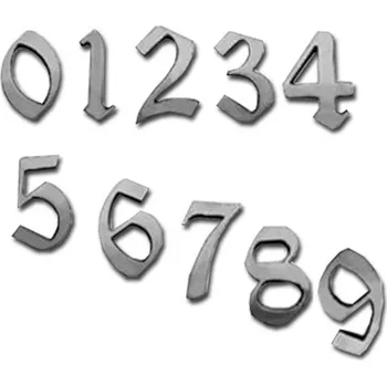 Domovní cedule Domovní číslice "0" NB 125mm (domovní číslice "0" NB 125mm)