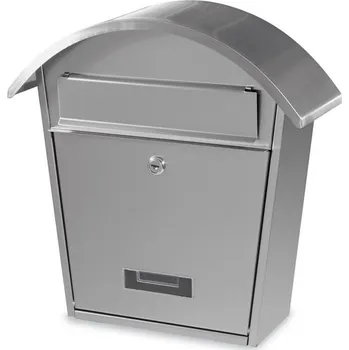 Poštovní schránka Poštovní schránka PB 08 (Poštovní schránka PB 08 z nerez oceli DIN 1.4301 s matným povrchem vhodná pro interiér i exteriér. Rozměry: (š x v x h) 365 x 380 x 130 (mm))