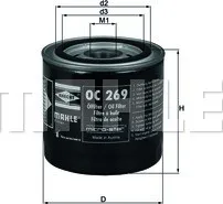 Olejový filtr Olejový filtr MAHLE (OC269)
