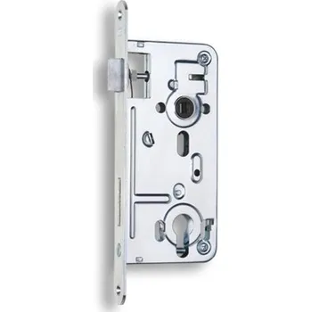 zadlabací zámek Zámek zadlabací 24026, rozteč 90 mm, zádlab 80 mm (Zámek zadlabací vložkový, s převodem, dvouzápadový. Rozteč 90mm, zádlab 80mm. Pro cylindrickou vložku.)