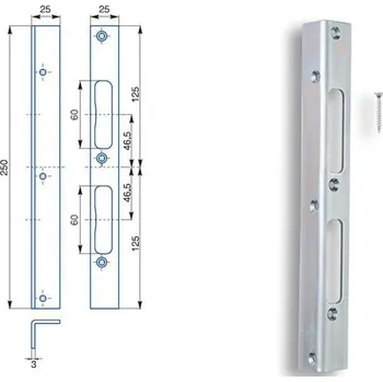 Protiplech úhlový K 195 (PRAVOLEVÝ)