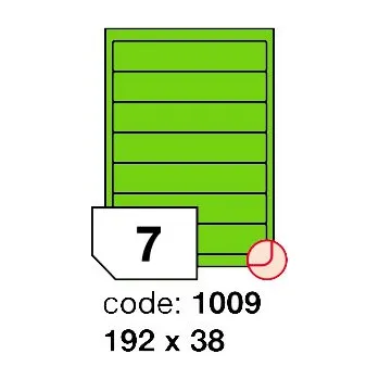 Speciální papír Samolepící etikety Rayfilm Office 192x38 mm 100 archů, fluo zelená, R0130.1009A
