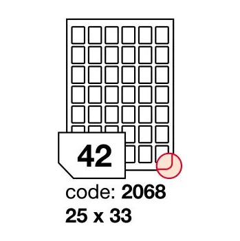 Samolepící etiketa Samolepící etikety Rayfilm Office 25x33 mm 100 archů R0103.2068