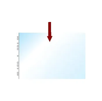 Obal na doklady s EURODĚROVÁNÍM A3 na šířku "U" transparentní 1ks