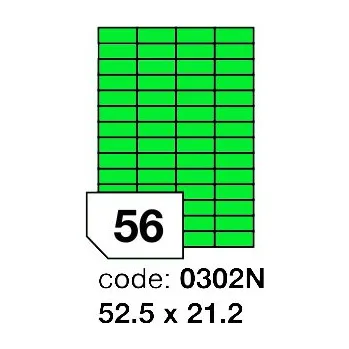Speciální papír Samolepící etikety Rayfilm Office 52,5x21,2 mm 100 archů, matně zelená, R0120.0302N