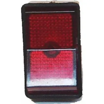 Vypínač kolébkový podsvícený R 19x33mm