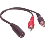 Valueline KABEL JACK 3.5mm F - 2x CINCH M - 0.20m