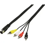 Valueline KABEL DIN5 samec - 4x RCA samec 1.20m