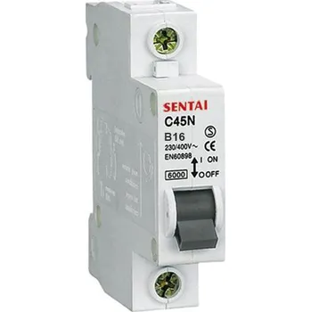 modulární přístroj a rozvaděč JISTIČ 1 FÁZOVÝ 230V/16A/B DZ47 NA DIN LIŠTU