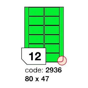 Samolepící etiketa Samolepící etikety Rayfilm Office 80x47 mm 100 archů, matně zelená, R0120.2936