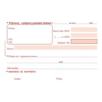 Tiskopis Univerzální pokladní doklad obyčejný ET060