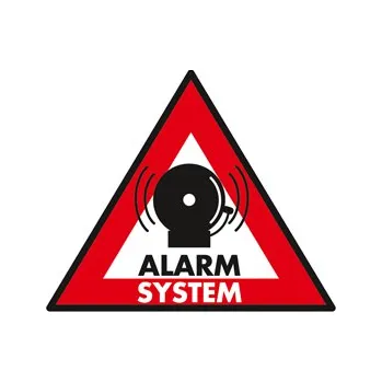 König VÝSTRAŽNÁ SAMOLEPKA - ALARM SYSTEM