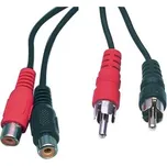 Valueline KABEL 2x CINCH samec - 2x CINCH samice 5.0m