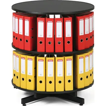 Policová skříň Archivační otočná skříň - 2 patra černá