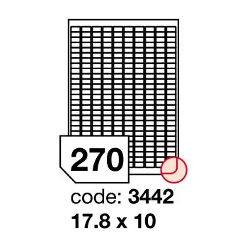 Samolepící etiketa Samolepící etikety Rayfilm Office 17,8x10 mm 100 archů R0103.3442