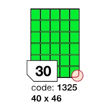 Kancelářské potřeby Samolepící etikety Rayfilm Office 40x46 mm 100 archů, matně zelená, R0120.1325