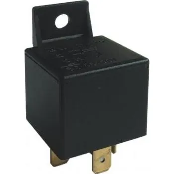 Relé Relé přepínací 12V 30A 5 kontaktů, držák