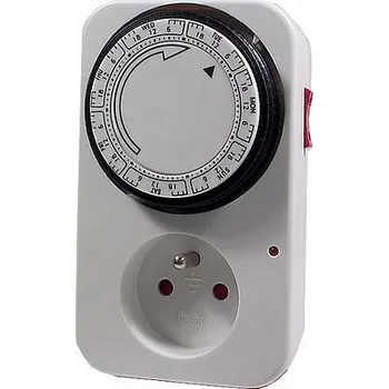 Spínací hodiny SPÍNACÍ ZÁSUVKA MECHANICKÁ, TÝDENNÍ CYKLUS, max3500W