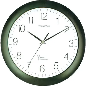 Hodiny TREND TIME HODINY NÁSTĚNNÉ ŘÍZENÉ RÁDIOVÝM SIGNÁLEM - ČERNÉ