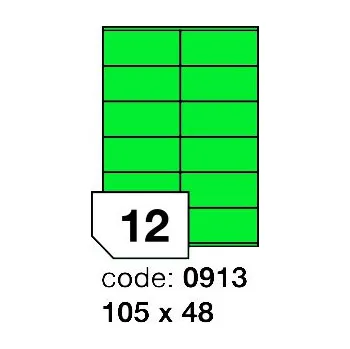 Kancelářské potřeby Samolepící etikety Rayfilm Office 105x48 mm 100 archů, matně zelená, R0120.0913
