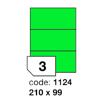 Samolepící etiketa Samolepící etikety Rayfilm Office 210x99 mm 100 archů, matně zelená, R0120.1124