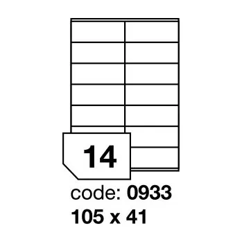 Samolepící etiketa Samolepící etikety Rayfilm Office 105x41 mm 100 archů R0103.0933