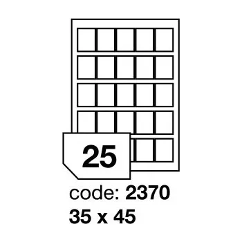 Samolepící etiketa Samolepící etikety Rayfilm Office 35x45 mm 100 archů R0103.2370