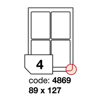 Speciální papír Samolepící snímatelné etikety Rayfilm Office 89x127 mm 100 archů R0102.4869