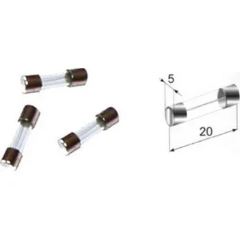 Autopojistky Pojistka skleněná 5x20mm 10A