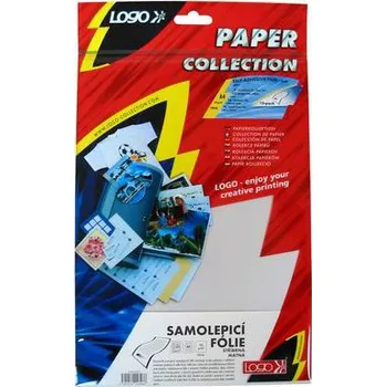 Fotopapír Stříbrná matná samolepicí fólie, 145g/m2, 1200dpi, 10 listů, laser, L, sam. folie 65g/m2, papírový.podkl.70g/m2