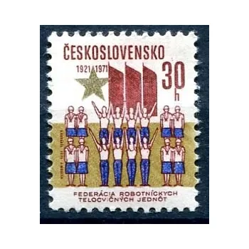 Poštovní známka Českosloveská pošta (1971) č. 1910 ** - Československo - 50. výročí FDTJ známka