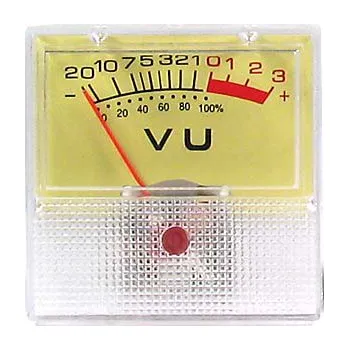 PANELOVÝ VU METR -20+3dB, 500uA 40x40mm