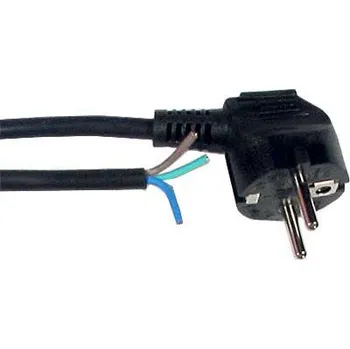 elektrický kabel FLEXO ŠŇŮRA S VOLNÝM KONCEM 3x1mm, 3m, ČERNÁ