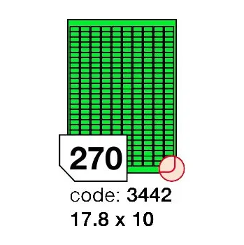 Papír Samolepící etikety Rayfilm Office 17,8x10 mm 100 archů, matně zelená, R0120.3442
