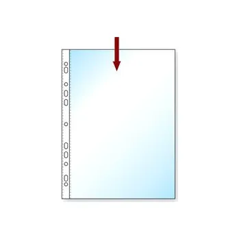 Obal na doklady s EURODĚROVÁNÍM A4 hladký 100ks 50my