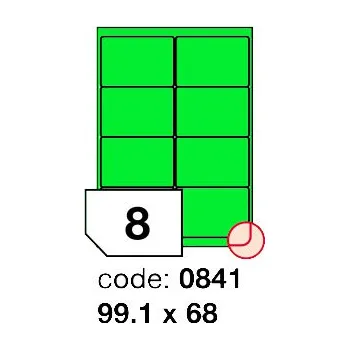 Samolepící etiketa Samolepící etikety Rayfilm Office 99,1x68 mm 100 archů, matně zelená, R0120.0841