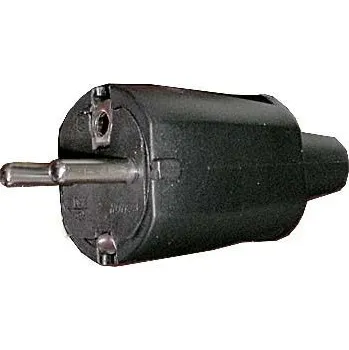 Elektrická vidlice VIDLICE PŘÍMÁ 230V EURO - ČERNÁ