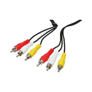 Počítač Valueline KABEL 3x CINCH samec - 3x CINCH samec 5.0m