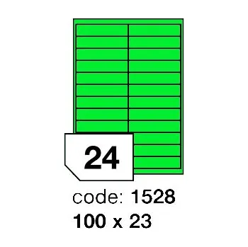 Kancelářské potřeby Samolepící etikety Rayfilm Office 100x23 mm 100 archů, matně zelená, R0120.1528