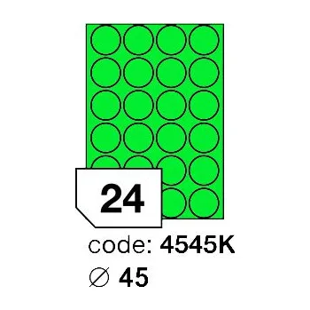 Samolepící etiketa Samolepící etikety Rayfilm Office průměr 45 mm 100 archů, matně zelená, R0120.4545K
