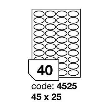 Papír Samolepící etikety Rayfilm Office 45x25 mm 100 archů R0103.4525
