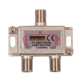 Anténní zesilovač König ROZBOČOVAČ 1xF => 2xF 5-2400MHz