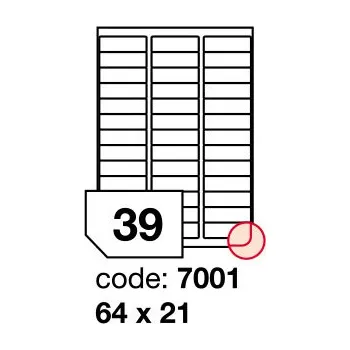 Papír Samolepící snímatelné etikety Rayfilm Office 64x21 mm 100 archů R0102.7001