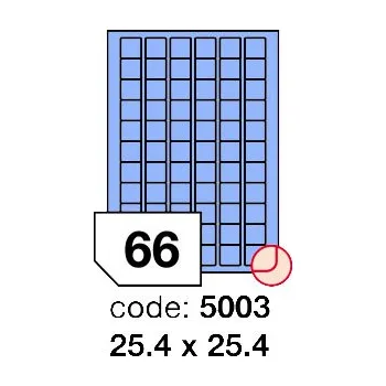 Kancelářské potřeby Samolepící etikety Rayfilm Office 25,4x25,4 mm 100 archů, matně modrá, R0123.5003