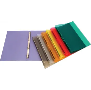 Pořadač čtyřkroužkový 2cm průhledný čirý