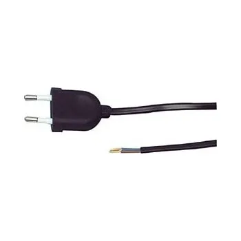 Napájecí kabel HQ FLEXO ŠŇŮRA 2x0,5mm 2m - ČERNÁ