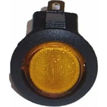 Vypínač kolébkový kulatý O podsvícený